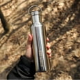 thumbnail image 6 of GiNT 20 oz Silver Wide Mouth Stainless Steel Sports Water Bottle with Handle Lid, Vacuum Insulated Leakproof Flask for Hot Cold Drinks, Travel, Gym and Outdoor, 6 of 6