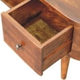 thumbnail image 6 of Chestnut Rounded Coffee Table with Open Slot, 6 of 10