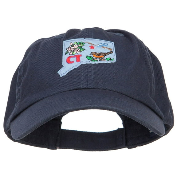 USA State Connecticut Patched Low Profile Cap - Navy OSFM
