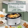 thumbnail image 4 of Correa de goma con cierre de tapa negra (paquete de 2) para Hamilton Beach Crock Pot Slow Cooker 6, 7 y 8 cuartos de galón, incluyendo 33167, 33172 y 33176, 4 of 5