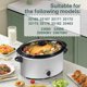thumbnail image 4 of Correa de goma con cierre de tapa negra (paquete de 2) para Hamilton Beach Crock Pot Slow Cooker 6, 7 y 8 cuartos de galón, incluyendo 33167, 33172 y 33176, 4 of 5