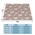 thumbnail image 4 of XMXT Throw Blanket, Artistic Coffee Prints Machine Washable Blankets for Sofa, 80 x 60 inches, 4 of 9