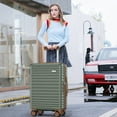 thumbnail image 2 of Set de equipaje SHOWKOO Carry On Carry On, ligero, 3 piezas, verde, 2 of 8