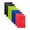 Poly - Primary Colors - Narrow, variant on Mintra Office Steno Books 8pk, 6in x 9in, Narrow Ruled, White Paper, 100 Sheets, Black/Green/Blue/Red Cover Set (06726)