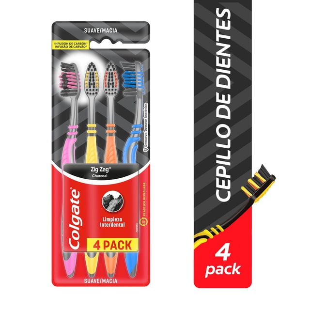 COLGATE ZIGZAG CHARCOAL 4PACK