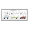 thumbnail image 4 of Stupell Industries Beep Let's Go Stylish City Cars Driving Urban Streets Framed Wall Art, 30 x 13, Design by Daphne Polselli, 4 of 5