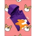 thumbnail image 3 of Welsh Corgi Puppy Bottom Hoodie Women -Image by Shutterstock, Female XX-Large, 3 of 4