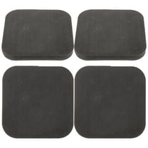 4pcs Treadmill Pads Exercise Equipment Mats Rubber Floor Protectors for Gym and Home Fitness