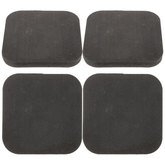4pcs Treadmill Pads Exercise Equipment Mats Rubber Floor Protectors for Gym and Home Fitness