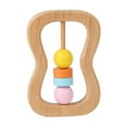 thumbnail image 1 of A Wooden Rattle Set 4 Pieces Orff Musical Instrument For Infants Sensory Development Toy Easy Grip Design 60G Weight, 1 of 6