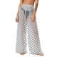 thumbnail image 2 of Pincandy Women See Through Sheer Mesh Pants Beach Swimsuit Bikini Bottom Cover up Party Club Elastic High Waist Wide Leg Pants, 2 of 7