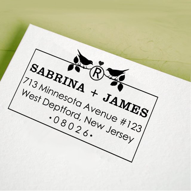Personalized Custom Wedding Stamp Self Inking Return Address Rubber Stamp Proposal Gift Idea