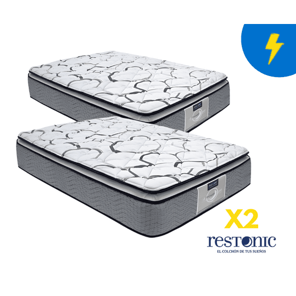 Colchon Individual Restonic Ortopédico Mooncare 2 Piezas