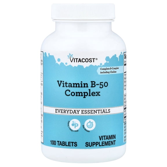 Vitacost Vitamin B-50 Complex, 100 Tablets
