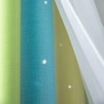 thumbnail image 4 of Star Curtains for Girls Bedroom - Double-Layered Colorful Rainbow Stripes Kids Blackout Curtains Plus White Sheer Living Room Curtains, 4 of 6