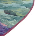 thumbnail image 2 of Unique Loom Outdoor Modern Collection Area Rug - Monteverde (3' 1" Round Multi/Green), 2 of 7