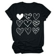 thumbnail image 4 of Cadeau de Saint-Valentin pour Femmes Imprimé Saint-Valentin T-Shirt Mode Confortable Blouses Tops Femme, 4 of 8