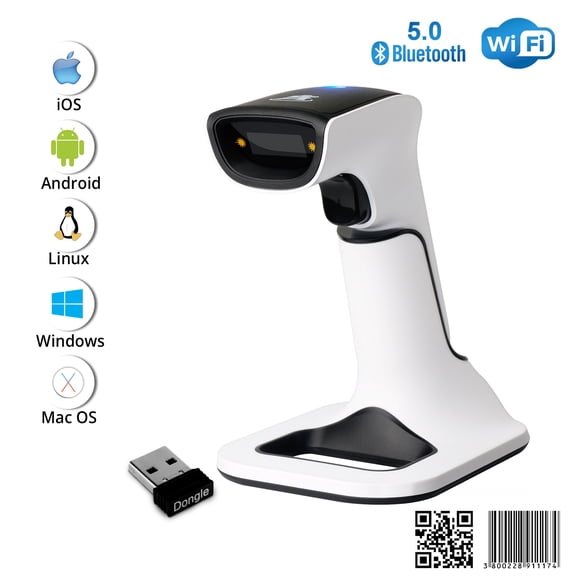 ScanAvenger SA9000 Wireless 1D/2D Barcode Scanner – Bluetooth, Wi-Fi, USB, Handheld/on-Counter