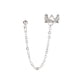 thumbnail image 3 of Pendientes colgantes de cadena de 2 piezas, pendientes de moda para mujer, Navidad, cumpleaños Hugo Aretes tipo ear cuff, 3 of 10