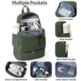 thumbnail image 4 of SYCNB Gym Backpack with Shoe Compartment, Waterproof Lightweight Sport Bag for Men & Women, Casual Travel Swimming Bag, Olive Green, 4 of 7