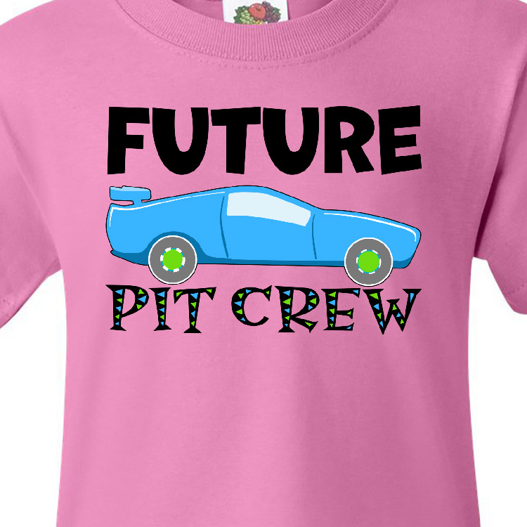 Inktastic Future Pit Crew Blue Race Car Youth T-Shirt - image 3 of 4