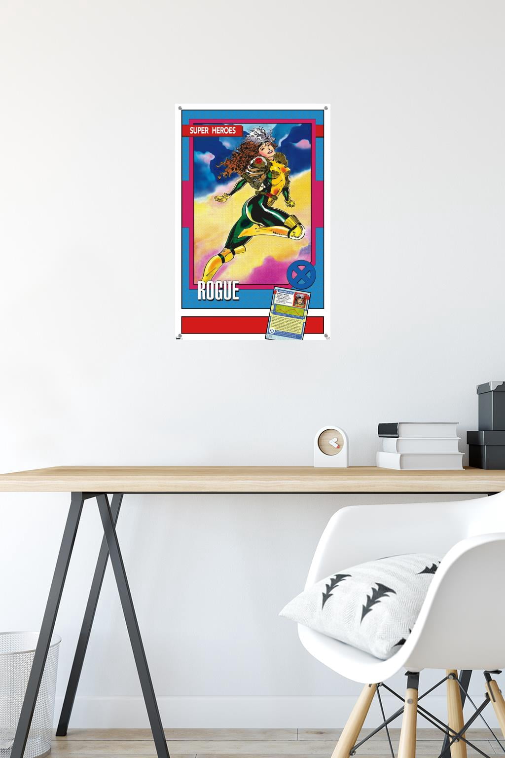 Marvel Trading Cards - Rogue Wall Poster with Push Pins, 14.725" x 22.375"
