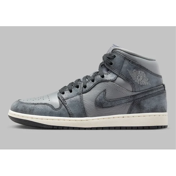 Ni - ke All Sizes - NEW Ni - ke Air Jordan 1 Mid Distressed Smoke Grey Off White FJ3448-001