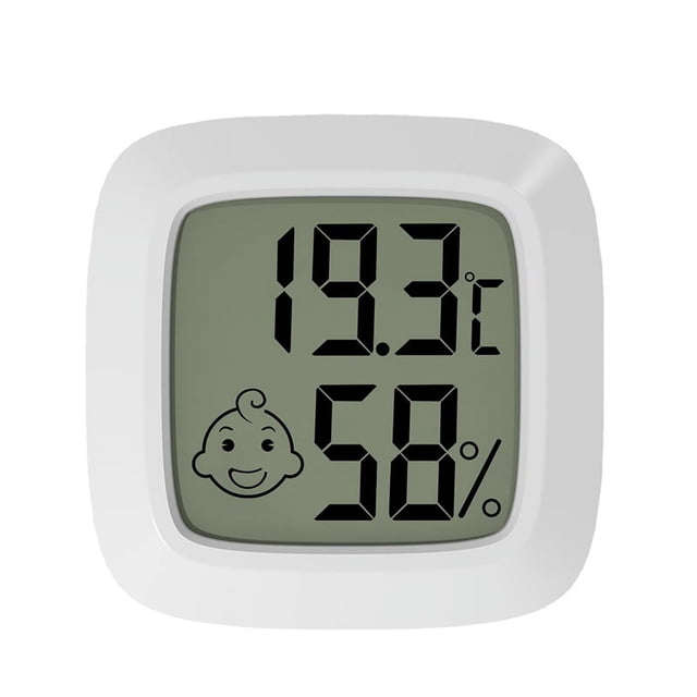 TermóMetro HigróMetro Digital LCD Medidor de Humedad de Temperatura ElectróNico para Interiores Medidor de Sensor EstacióN MeteorolóGica