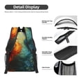 thumbnail image 4 of Disketp Red And Blue Fire Peacock Backpack - Comfortable Daypack with The right laptop for you Spacious Main Compartment & other poket - {designName} print, 4 of 6