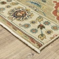 thumbnail image 4 of Oriental Weavers Francesca Area Rug - FR05D - 3'3" x 5' - in Tan/ Multi - Vintage Inspired, Stain Resistant, Family and Pet Friendly , Entrway, Bedroom Rug, 4 of 4