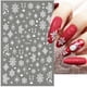 thumbnail image 3 of Calcomanías 3D de copos de nieve para decoración de uñas, diseños navideños blancos, pegatinas autoadhesivas, láminas de Gel de invierno para Año Nuevo, decoraciones LAF895, 3 of 4
