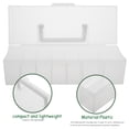 thumbnail image 3 of NUOLUX 2Ud Caja Organizadora De Para Jardín Con Compartimentos Transparentes Y Asa De Plástico Portátil, 3 of 8