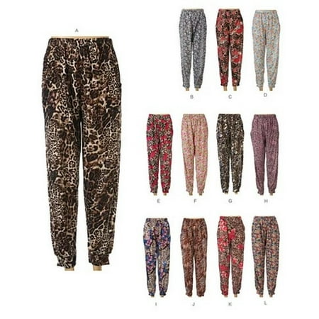 Flowers In The Wild Lounge Leggings In Flowers And Animal Prints