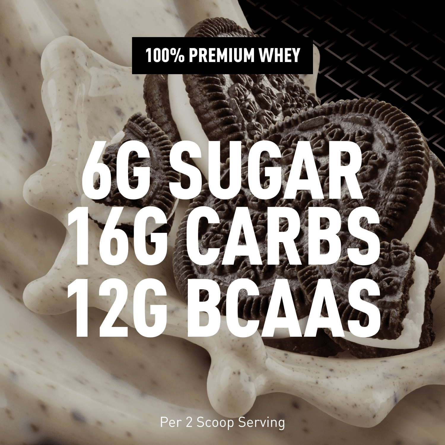 Body Fortress Whey Protein Powder, Cookies N Crème, 60g Protein, 2 Lb