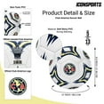 thumbnail image 4 of Icon Sports Club America Kaleidoscope Design Soccer Ball Size 5 [White], 4 of 4