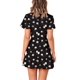 thumbnail image 2 of Vestido estampado de manga corta de verano para mujer Vestidos cortos casuales con cuello en V Ormromra, 2 of 3