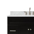 thumbnail image 5 of Ariel Hamlet 43 In. Rectangle Sink Vanity With 0.75 In. Carrara White Countertop In Black, 5 of 11