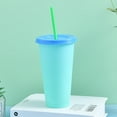 thumbnail image 4 of ENJOYW 700ml Straw Bottle Eco-friendly Fixed Ring Design PP Changing Water Cup for Home Water Cup, 4 of 7