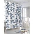 thumbnail image 3 of Fsddascl Blue Botanical Shower Curtain Set - 54" x 78" Washable Bathtub Curtain with 12 Hooks, Vintage Nature Flower Floral Waterproof Fabric Stall Shower Curtains for Bathroom/Bathtub Décor, 3 of 6