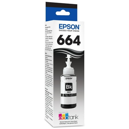 Epson 664 Standard-capacity EcoTank Black Ink Bottle
