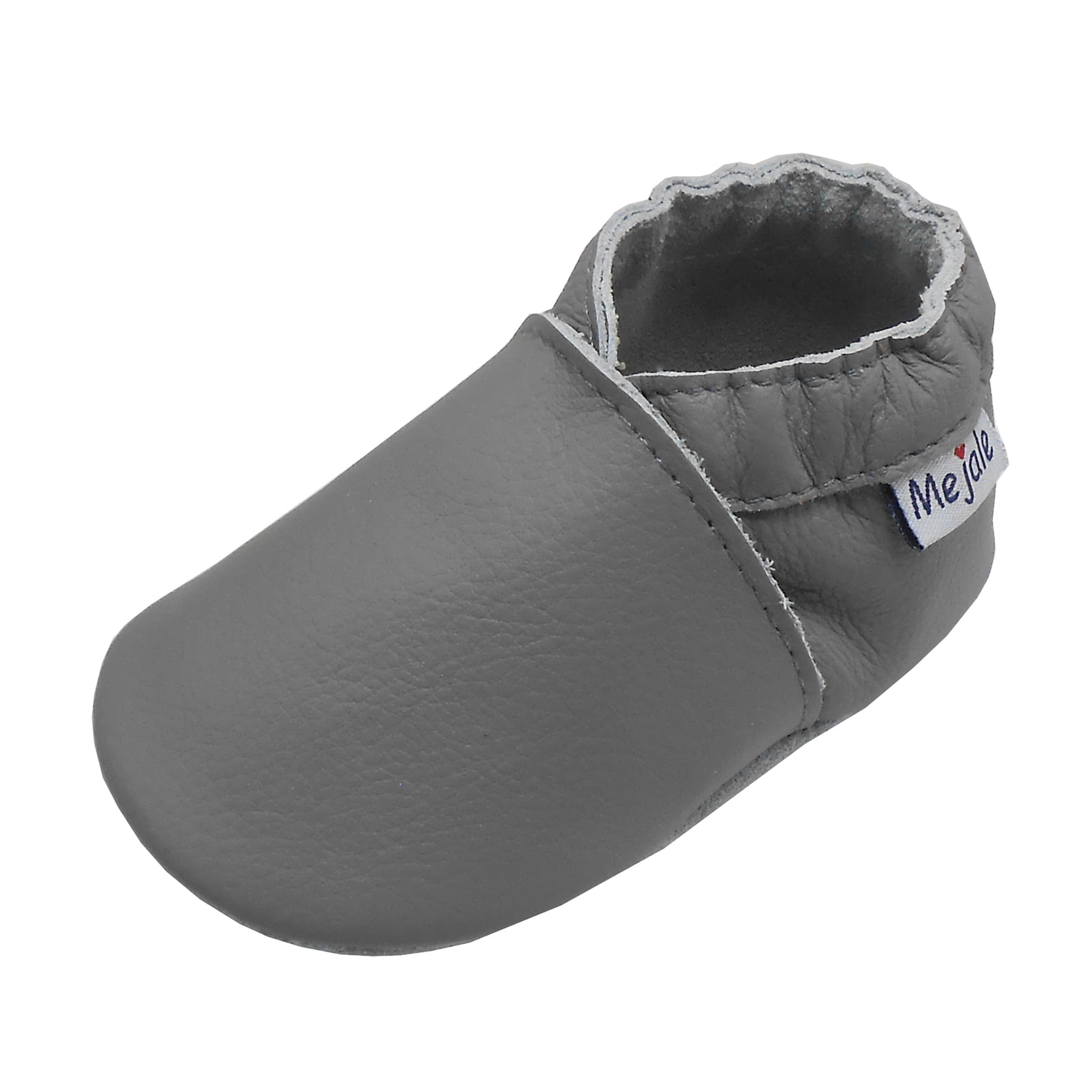 Mejale Baby Leather Shoes Infant Crawling Toddler Moccasins Brown White Purple Navy Cute Boys Girls Slippers 