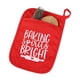thumbnail image 2 of Christmas Multifunctional Insulated Baking Mitts Insulated Placemats Christmas Portable Baking Kit, 2 of 2