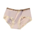 thumbnail image 1 of Gibobby Ropa interior para mujer de encaje Bragas sexis para mujer, cintura media, sin costuras, transpirables, cómodas, de algodón,(Rosa,Talla única), 1 of 3