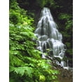 thumbnail image 2 of Terrill, Steve 26x32 Gold Ornate Wood Framed with Double Matting Museum Art Print Titled - OR, Columbia Gorge, Fairy Falls cascading, 2 of 4