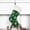 Green, variant on Manfiter Velvet Christmas Stockings 18 Inch, Large Plush Cuff Cat Paw Pattern Fireplace Hanging Holiday Decor