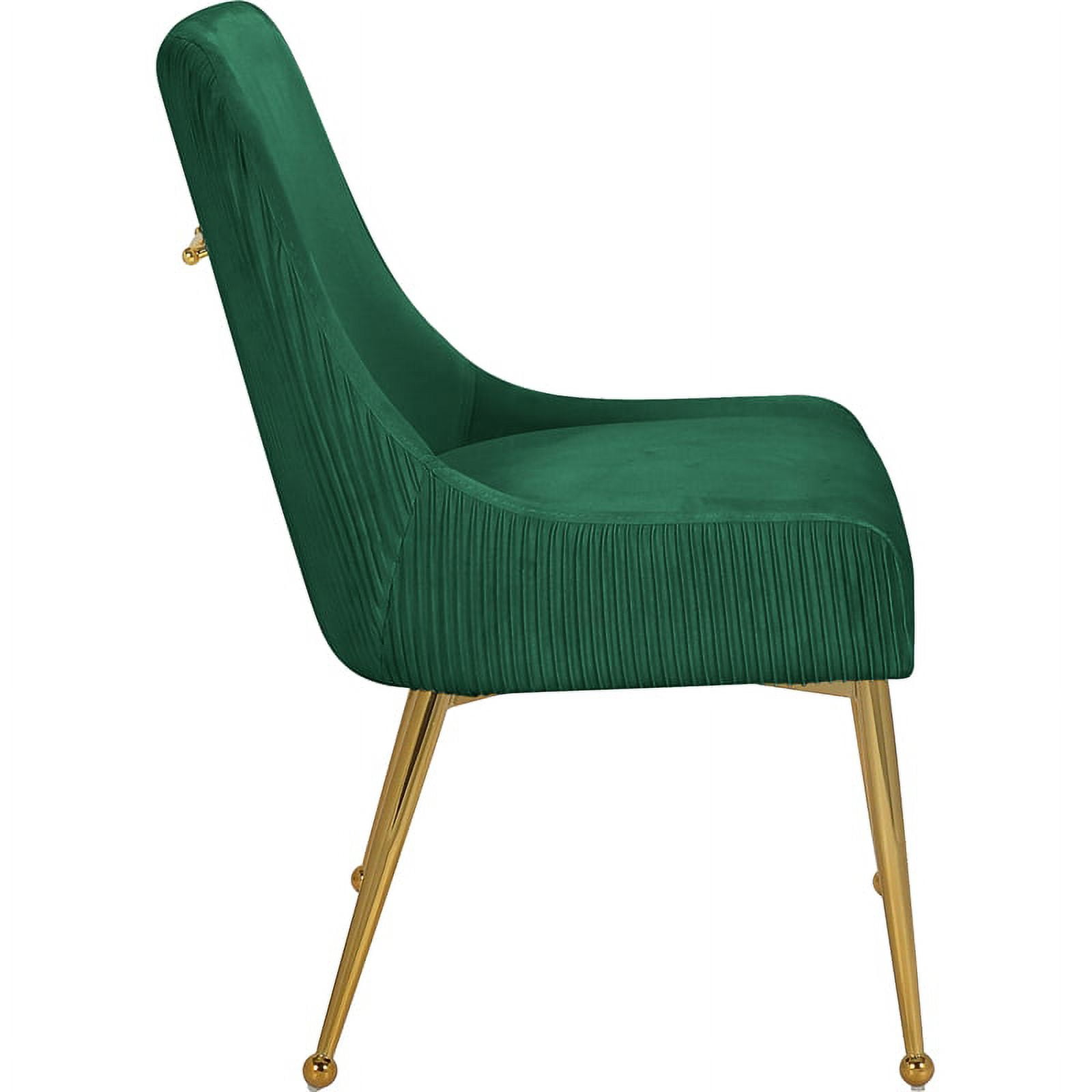 Meridian Furniture Ace Cream Velvet Dining Chair with Gold Legs