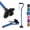 Dark Blue, variant on XX F1 Walking Stick, Walking Cane for Women & Men, Self Standing Walkers for Seniors with Wrist Strap, Lightweight & Sturdy Offset EVA Handle and Large Quad Base