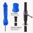 thumbnail image 4 of FUNDAZE 9FT Outdoor Market Patio Umbrella with Push Button Tilt & Crank Lift, UV-Resistant Canopy for Garden, Backyard, Pool&Patio Dining, Royal Blue, 4 of 8