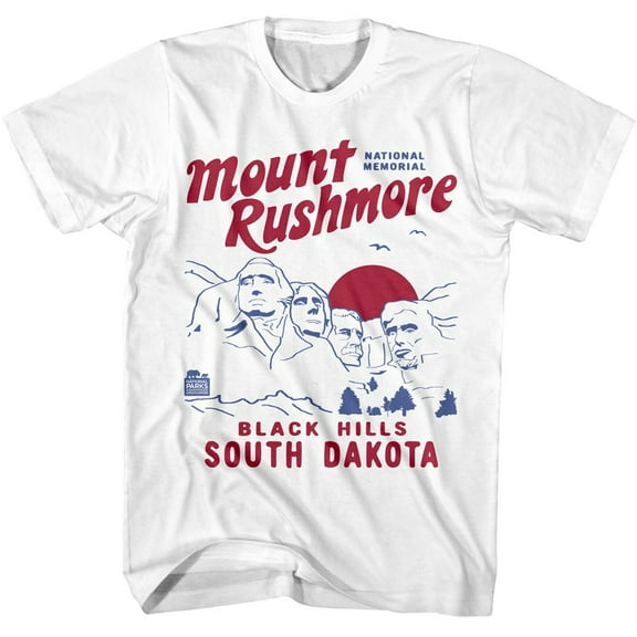 National Parks - Mount Rushmore - American Classics - White Adult Short Sleeve T-Shirt