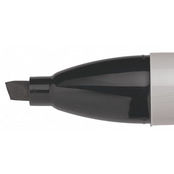 Sharpie Permanent Marker,Black,Chisel,PK12 38201 38201 ZO-G0155976